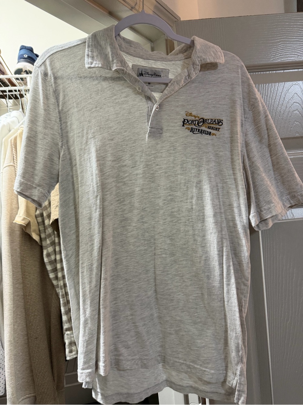 Disney Light Gray Port Orleans Riverside Polo